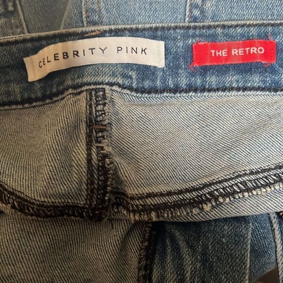 🆕Celebrity Pink TORDINO Women's Hi-Rise Relaxed Straight Leg Jeans size 18 - Picture 5 of 10